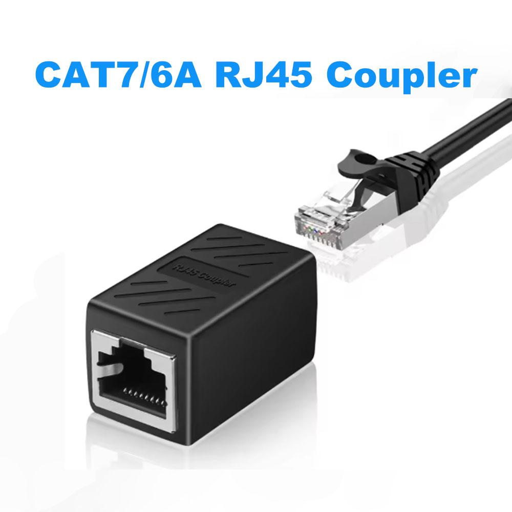 30PCS RJ45 Female to Female Coupler 1000Mbps Ethernet Extender, Cat6A Cat6 Cat5e LAN Network Adapter Shielded STP Connector