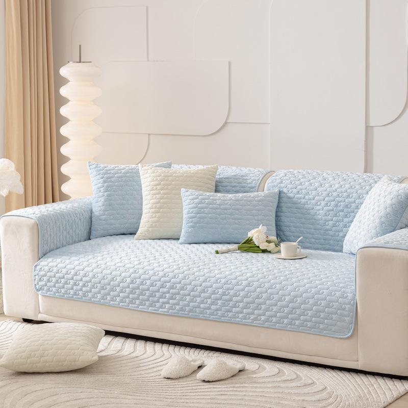 Winter Plush Sofa Cushion Thickened Non-Slip Seat Cushions Simple Modern Leather Sofa Towel Sofa Cover Cover Towel