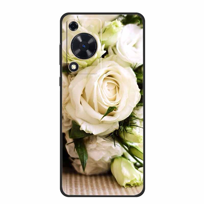 Чехол для Huawei Nova Y72 Чехол Модный Мраморный Черный Силиконовый Мягкий Чехол для Телефона для Huawei Nova Y72 Задняя Крышка Чехол Y 72 Capa