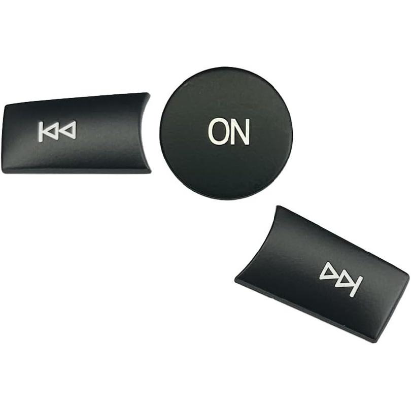 Black Car Radio Volume Forward Backward ON Buttons Cover Stickers Trim Compatible with Mercedes Benz A CLAS W176 B Class W246/C Class W204/ E Class