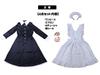 Maid Costume Cosplay Long Cool Long Sleeve Ruffle Gothic Lolita Scratch Sticker Ribbon Decoration Cute Costume Disguise Decoration [ACURACE] (L)