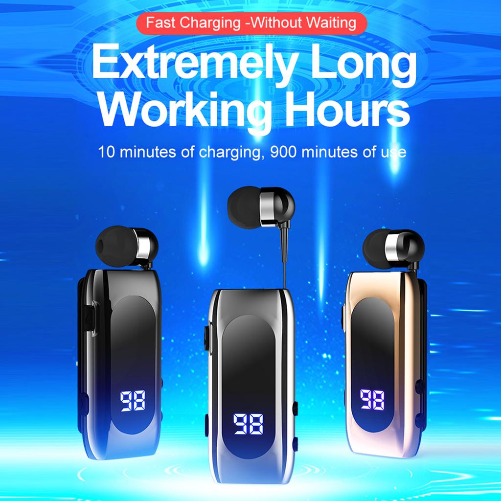 Беспроводная гарнитура K55 Business BT5.2, выдвижные наушники-вкладыши, спортивные наушники для водителя без помощи рук