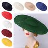 Новый 40 см Фасинатор Основа Большой DIY Аксессуары для Волос Шляпа с Зажимом Женская Свадебная Головная Повязка для Кепки Принадлежности