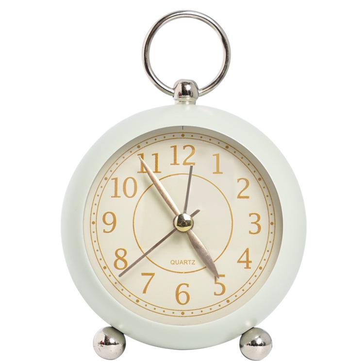 Ретро-будильник, не тикающий, бесшумный, прикроватные часы, простые, громкие, настольные часы с подсветкой для крепко спящих людей