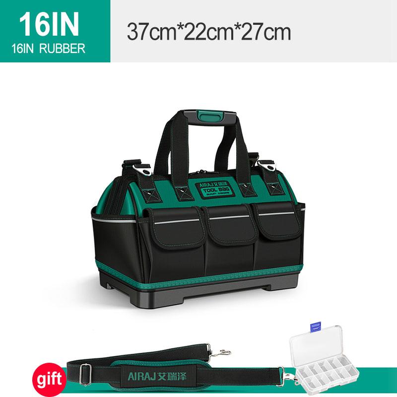 AIRAJ  New Electrician Tool Bag with Reflective Strip Oxford Cloth Wear-resistant Multi-Pocket Waterproof Storage Hand Bag