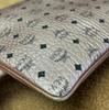 [Pre-Owned] Medium Rose Gold Coated Canvas Floral Print Shoulder Bag Clutch Crossbody Bag Rose Gold Hardware Detachable Shoulder - Very Good #19MMSJF