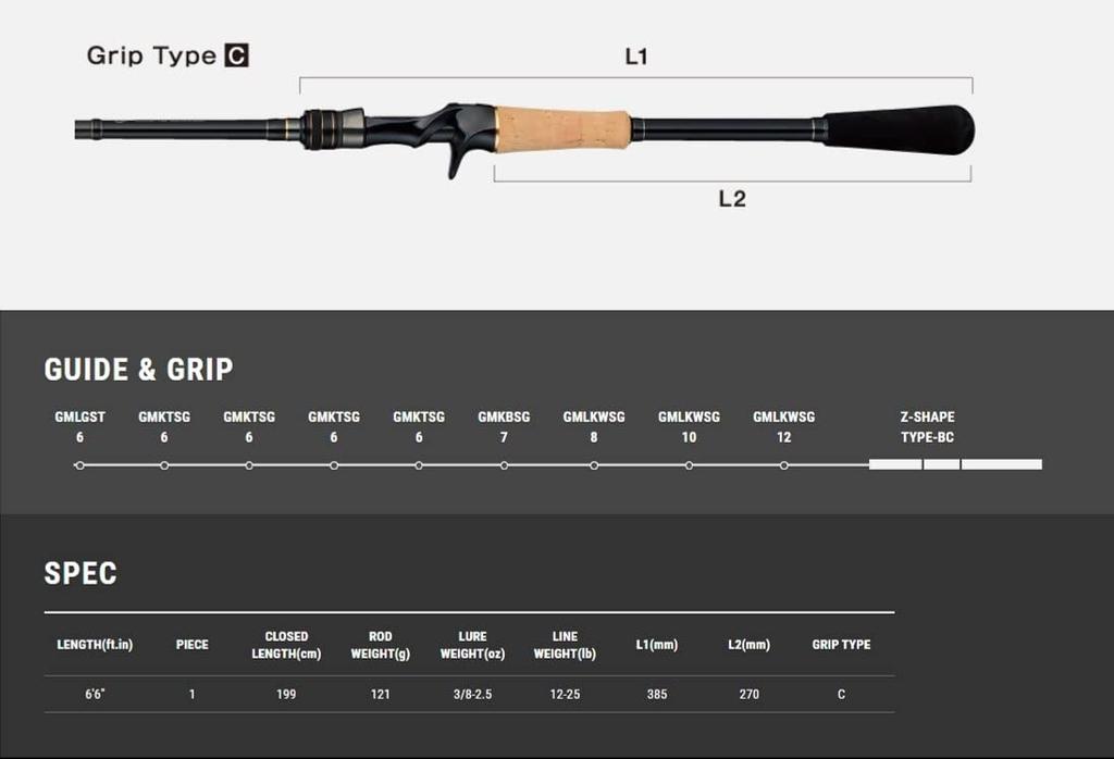 tailwalk Удилище full range C66XH (модель '22 года)