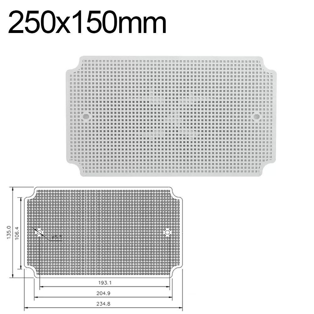 White Fixed Installation ABS Bottom Plate Porous Plate Accessory Waterproof Junction Box Honeycomb Grid Plate