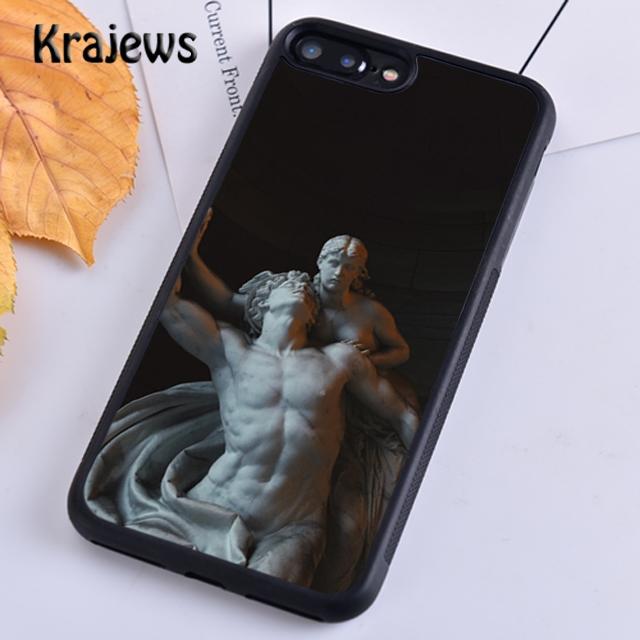 Krajews Vintage Plaster Statue David Aesthetic Art Phone Case For iPhone 14 SE 6 7 8 Plus XR XS 11 12 13 Pro Max Galaxy S21 S22