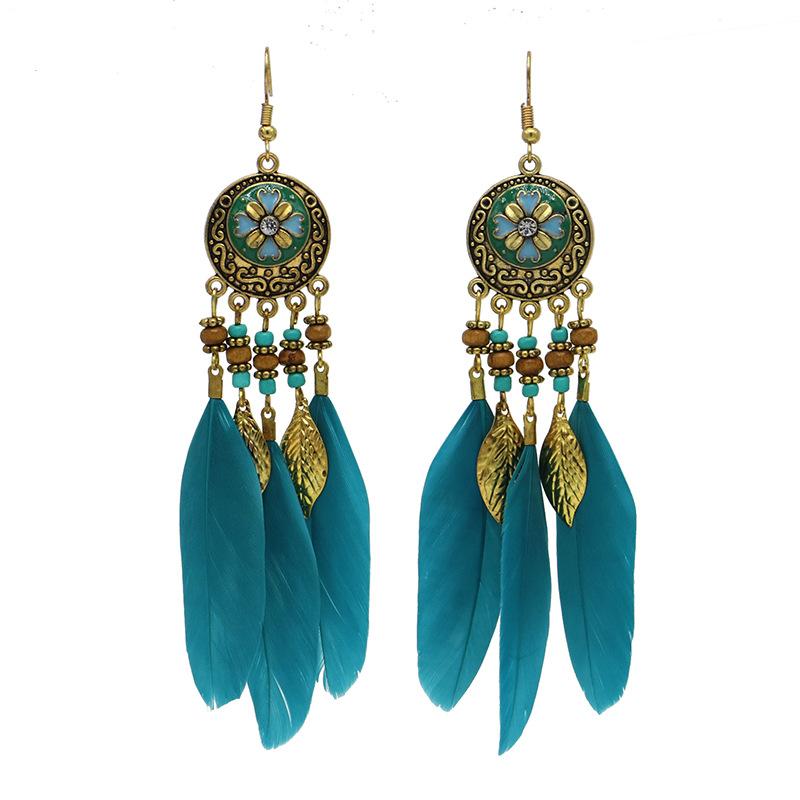 Retro Ethnic Style Fringed Earrings Women'S Fashion Earrings Travel Photo Fashion Earrings Factory