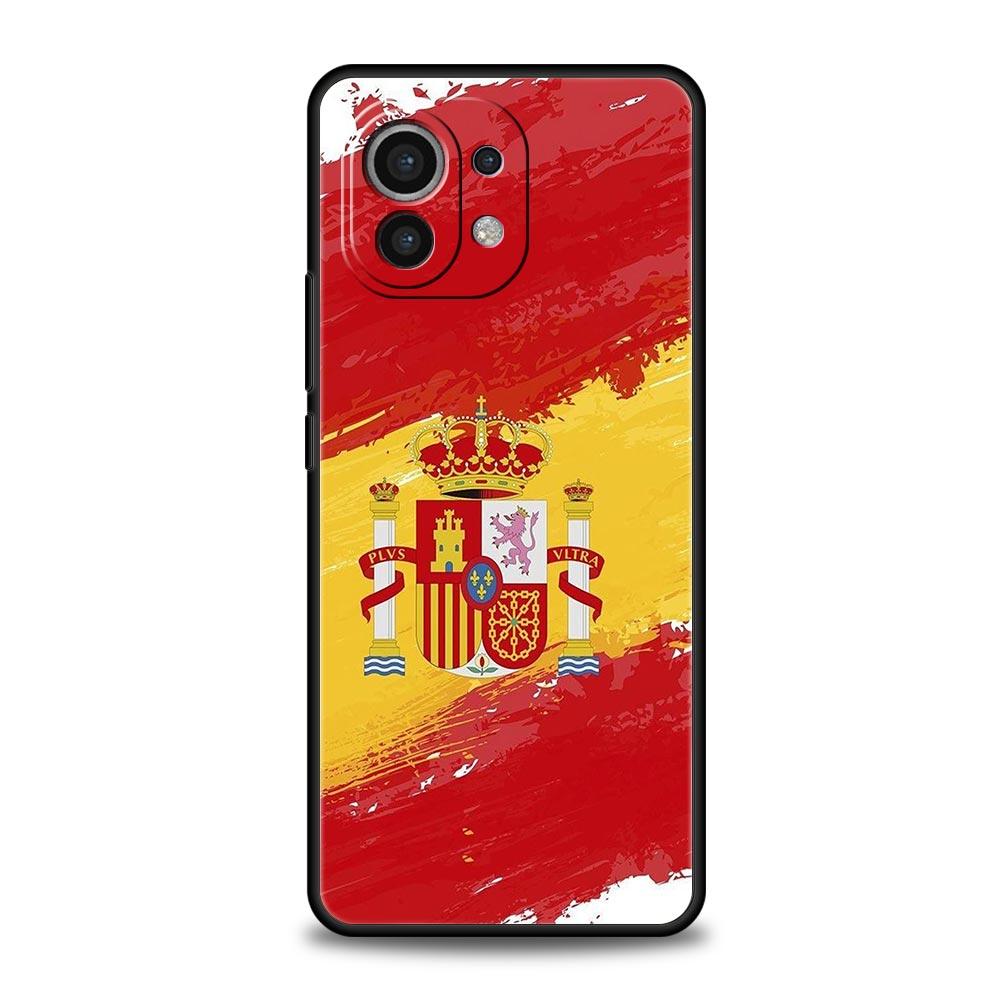 Чехол для телефона Флаг Испании Для Xiaomi 14 13T 12T Pro 12 13 11 Ultra Mi Note 10 Lite 10T 5G 11X Pro 11T 11i 9T Мягкий силиконовый чехол