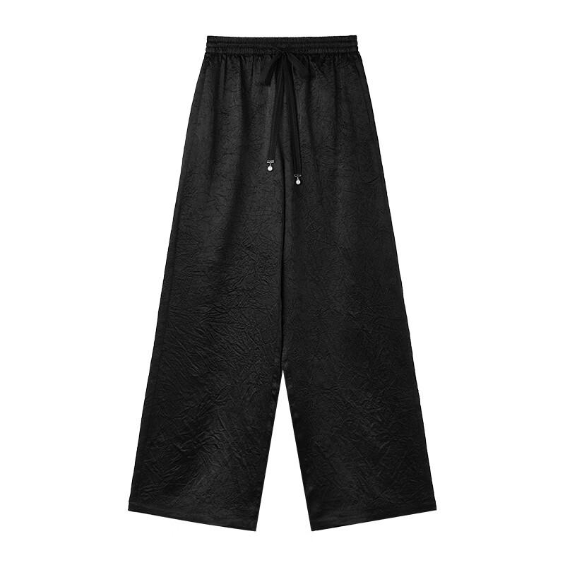 Qiusbiyiren Women's 2025 Autumn Loose Straight-Leg Casual Pants