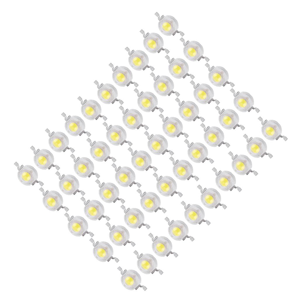 50 шт. SMD 1 Вт Светодиодные лампочки Холодный Теплый Белый Чип Для Прожектора Точечного Света Высокой Мощности Новый