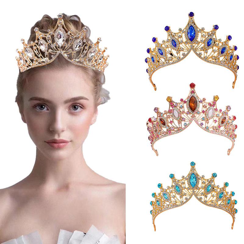 Свадебная корона Ободок Ободок Свадьба Корейский стиль День рождения Взрослый Подарок Хрустальная корона Платье принцессы Аксессуар для волос