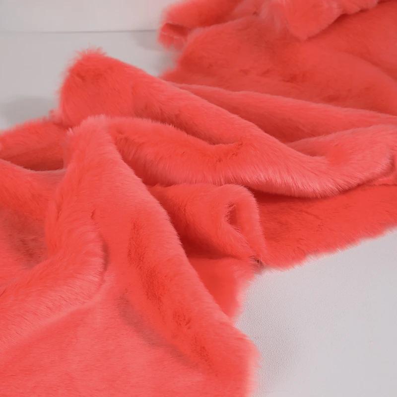 50x180cm Flush Artificial Fur Thickened Imitation Fox Fur Grass Faux Fur Fabric for Counter Decoration Carpet Clothes Scarves
