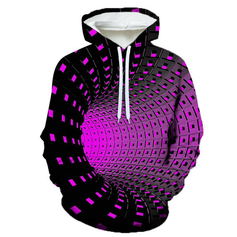 Европейские и американские толстовки в стиле хип-хоп с 3D принтом по всей длине, мужская толстовка, пуловер унисекс, повседневная рубашка