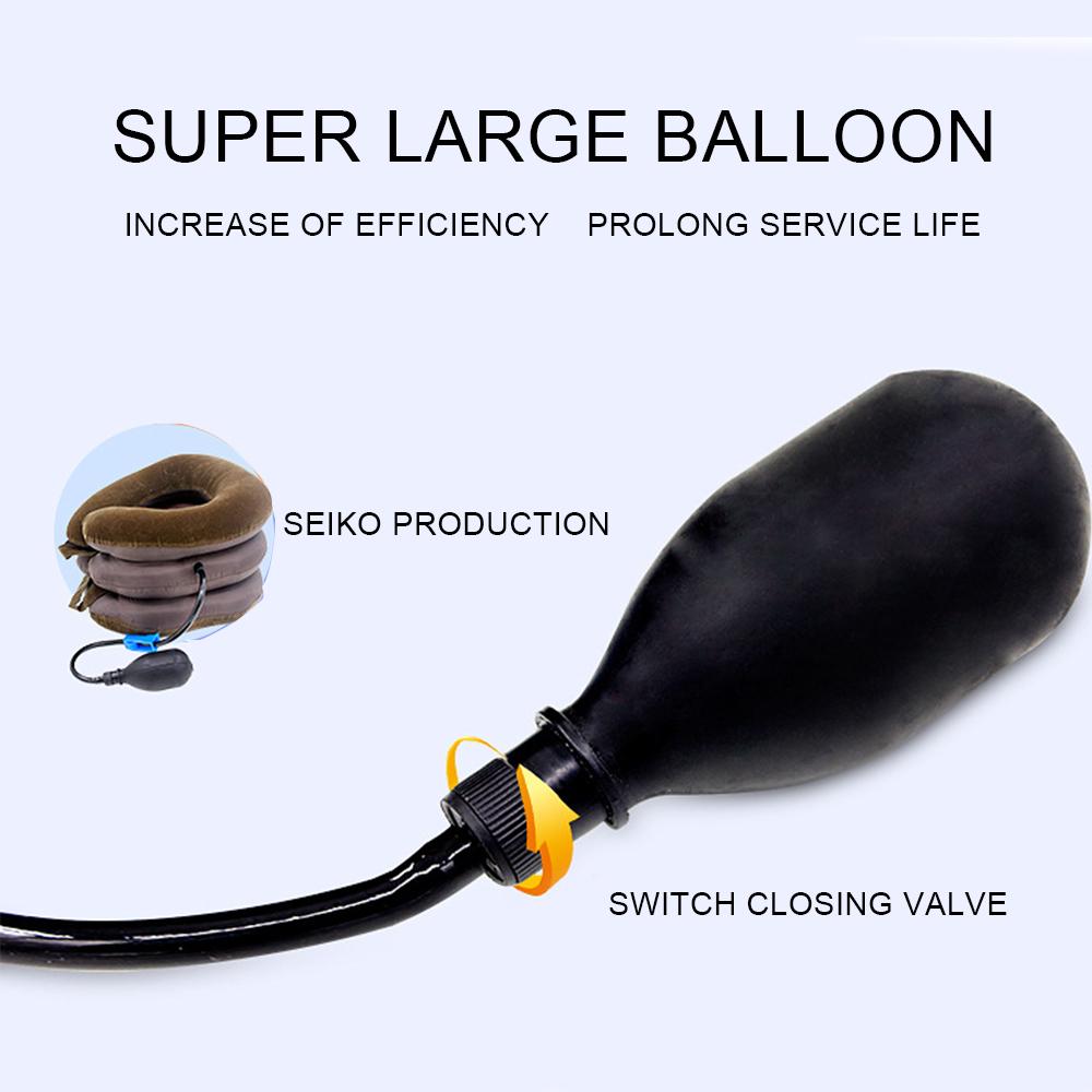 1PC Chiropractic Cervical Traction Massager Device Inflatable Shoulder-Neck Pain Relief Brace Collar