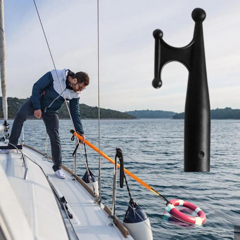 Black Plastic Nylon Boat Hook Nylon Material Boat Hook End Durable Boat Hook Mooring