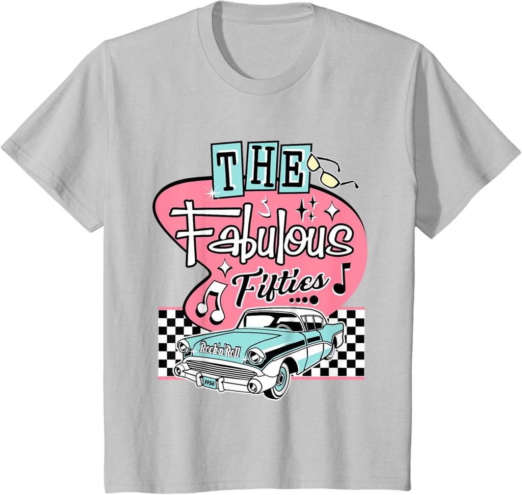 50s Rockabilly Vintage 1950s Clothing For Women Men Sock Hop TShirt