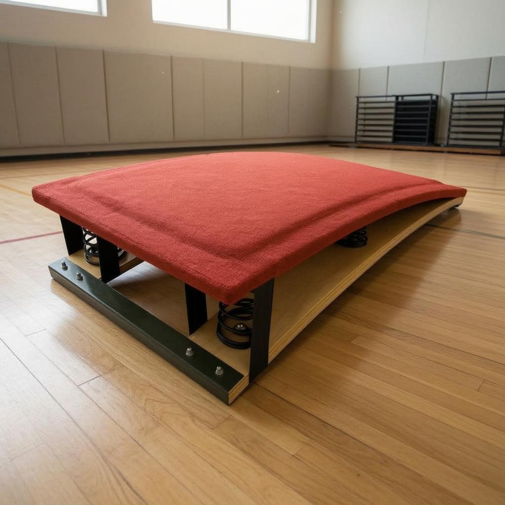 Flex Launch Board Layered Wood Jump Launch Board Sports Equipment Reinforced Base Metal Fittings