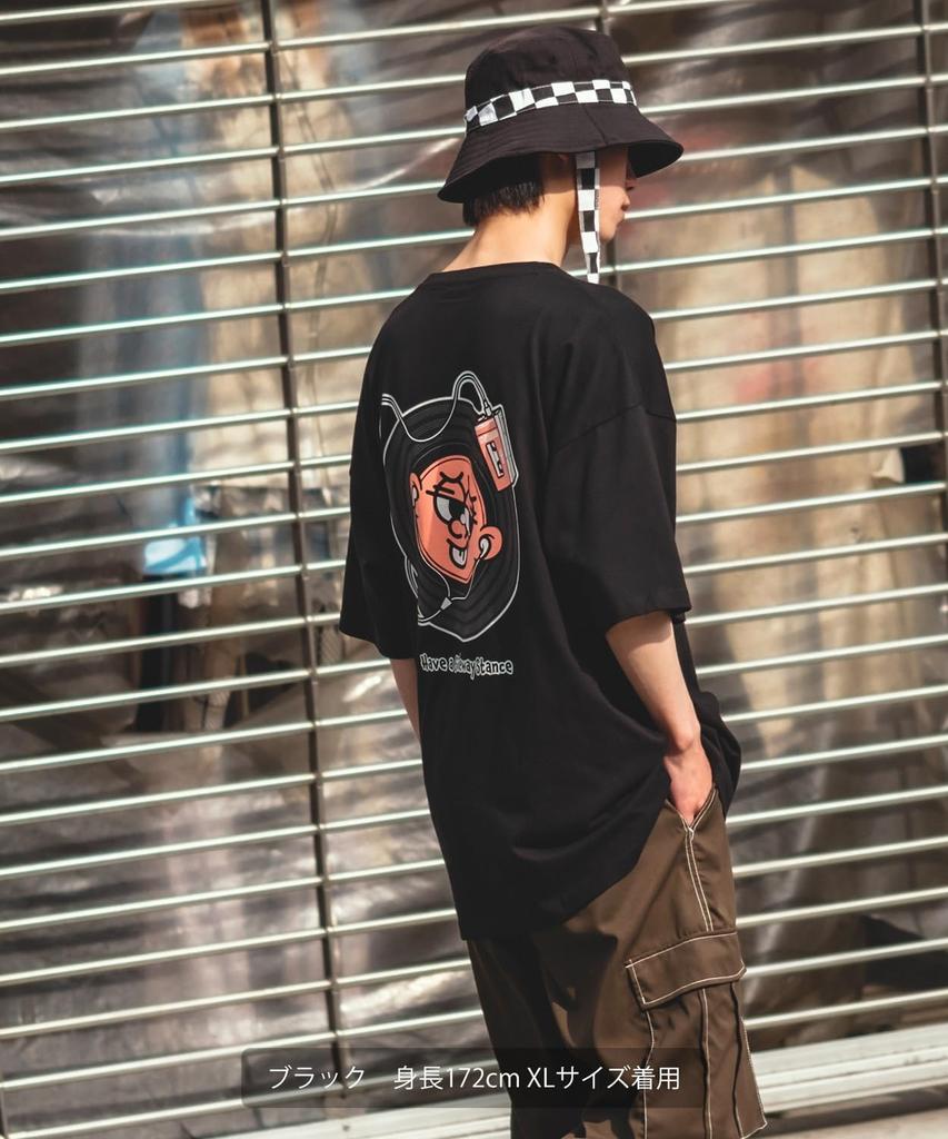 IMPROMES Casual SIDEWAYSTANCE Short Sleeve Record Print T-Shirt, Men's, White