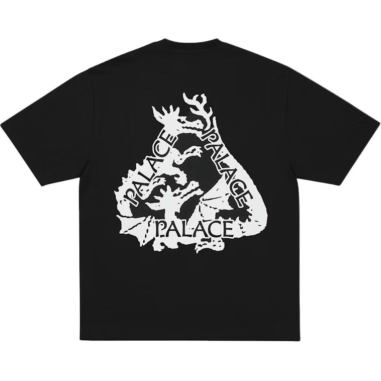 Palace Коллекция Осень/Зима 25 Tri Sorcery Футболка Свободная Удобная С коротким рукавом Унисекс Топы PAL-FW25-163