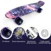 22'' скейтборд с цветными светодиодными колесами, мигающие колеса, скейтборд для детей, мальчиков и девочек