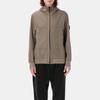 Stone Island FW24 Soft Shell Windproof Waterproof Breathable Hooded Zip Fleece Jacket Unisex jackets Khaki 8115Q0322-V0075