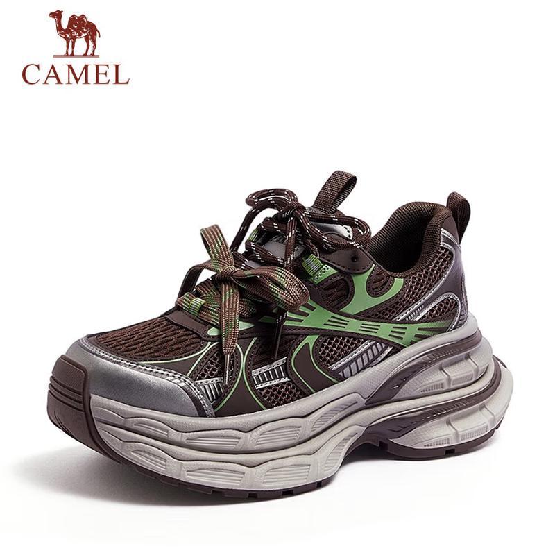 CAMEL Silver Moon Women's Retro Chunky Platform Sneakers