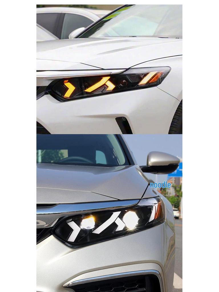 Блок-фара для Honda Inspire 2019-2022: Светодиодные дневные ходовые огни и динамические указатели поворота в стиле Lamborghini