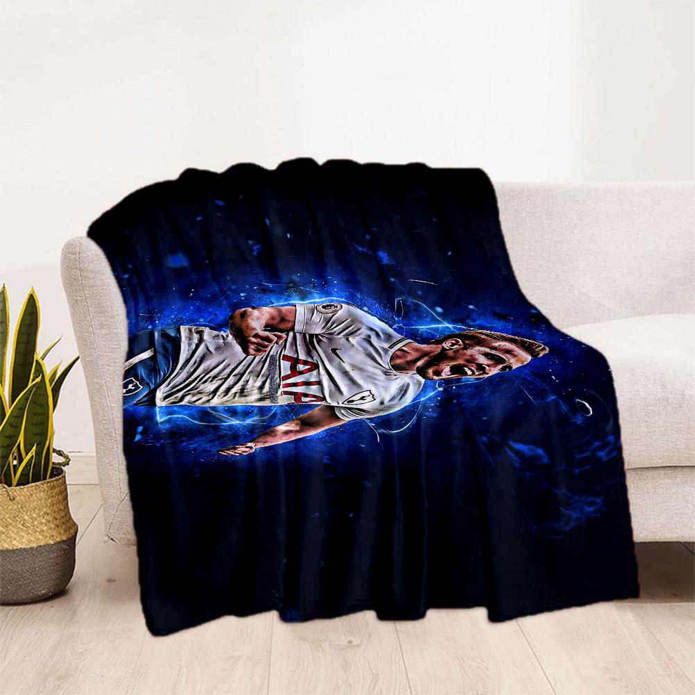 Football Player Action Blanket Soft & Cozy Perfect for Picnics Livingroom Office Four Seasons Universal Digital Print