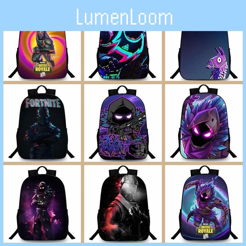 3d Game Fortnite Print Backpack Bookbag School Laptop Travel Bag Boy Girl