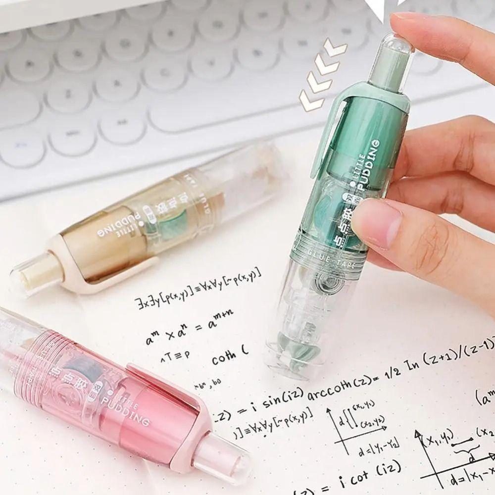 Press-type Dispensing Glue Eraserable Double-Sided Glue Portable School Supplies Students