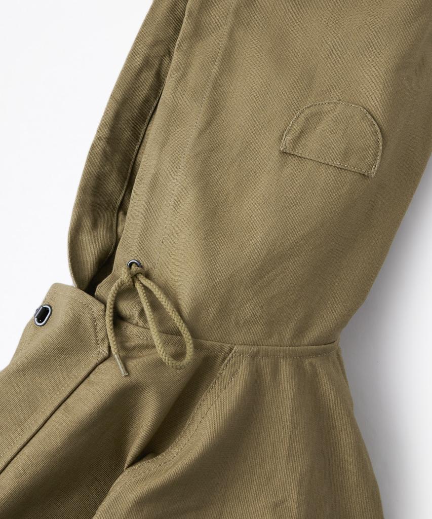 ВЫДАЮЩАЯСЯ Палубная куртка с капюшоном из ткани Jungle Cloth_Хаки