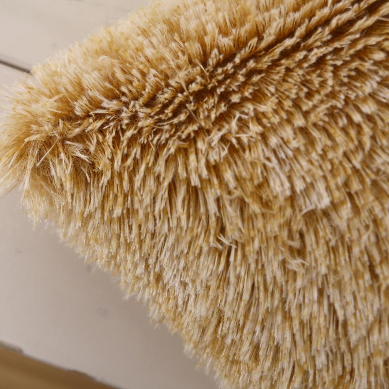 Плюшевая однотонная подушка для стула, однотонная наволочка для диванной подушки