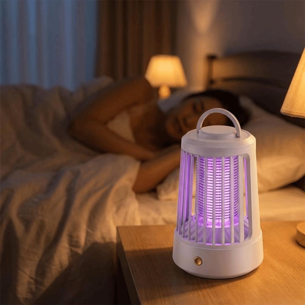 Cordless Electric Mosquito Lamp Portable Mosquito Killer Light Shock Bug Zapper Camping