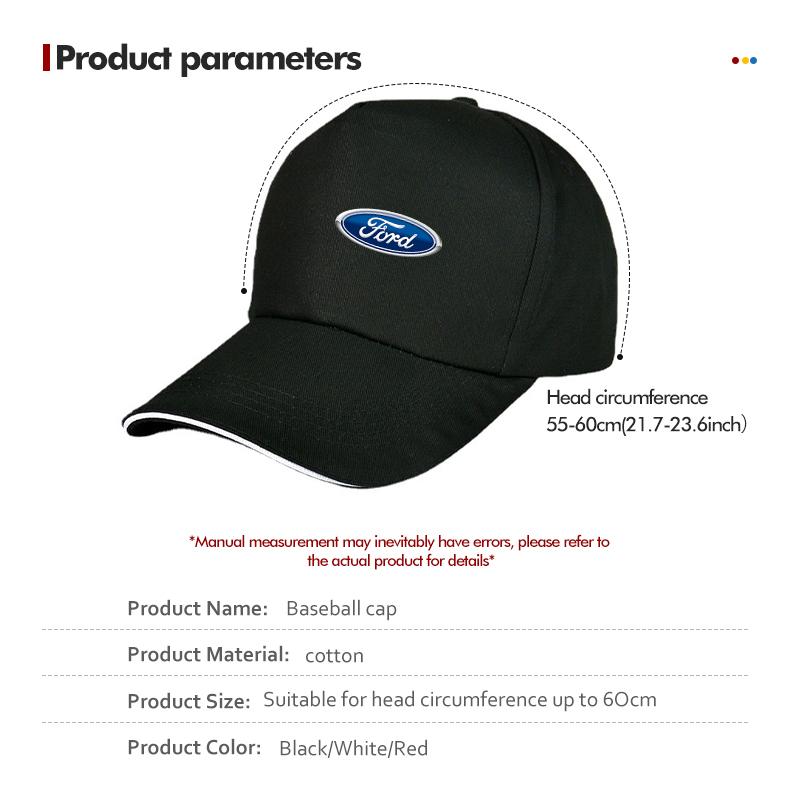Автомобильная повседневная бейсболка с регулируемым snapback, кепки с логотипом авто для Ford Escort KA Flex Everest KA Expedition Falcon Fusion