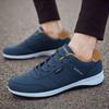 WTEMPO Brand Trendy Leather Upper Waterproof Hundred Casual Men's Board Shoes Running Fitness Shock-absorbing Wear-resistant Sneakers