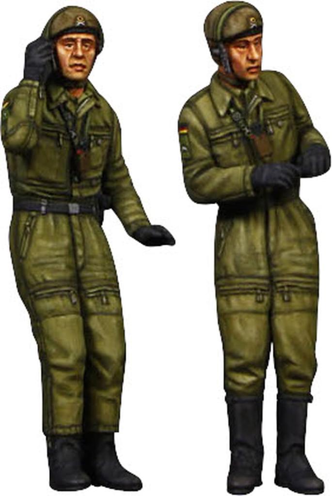 Valkyrie Miniature Modern West German Tank Crew Set 2 1 Bust Resin Kit VM35019 1/35 1960-70s Figures,