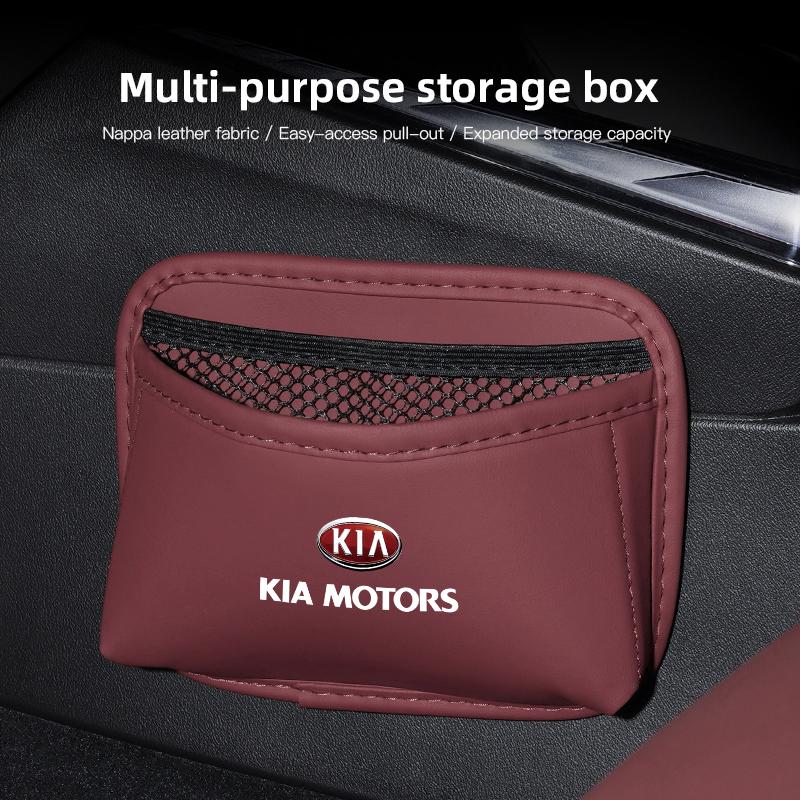 AHX1 Сумка-органайзер для хранения в автомобиле из ПУ-кожи, карман для KIA K5 K9 Sorento Ceed Sportage Carnival Stinger Forte Niro Cadenza Soul Cerato