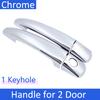 for Peugeot 308 MK1 T7 2007 2008 2009 2010 2011 2012 Chrome Door Handle Cover Car Accessories Rustproof Cap Styling ABS Plastic