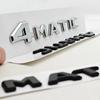For Mercedes Benz 4MATIC Fender Side Badge Rear Trunk Emblem Decals ABS Car Styling Logo 4 MATIC Auto Sticker Accessories RV1