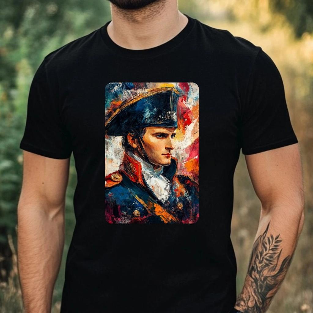 Футболка мужская Портрет Наполеона Мотив Хлопок Размер от XS до 5XL