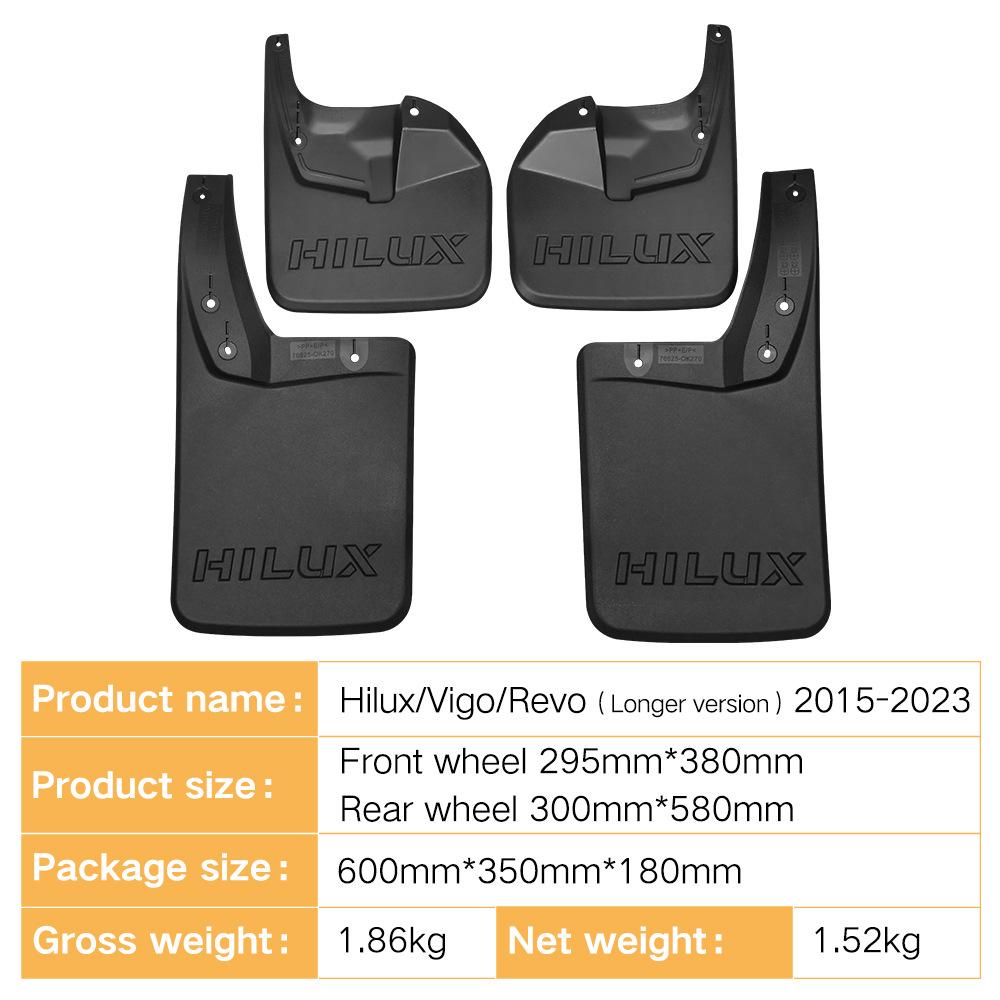 Расширители арок из мягкой кожи для Toyota Hilux Vigo Revo 2015-2025