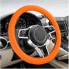 Car Steering Wheel Cover, 13 To 14.17 Inches Anti-Slip Silicone Steering Wheel Protector, Soft Flexible Shock-Absorbent Steering Wheel Protective