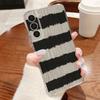 Модный чехол в полоску с уткой и сердцем для Samsung Galaxy S26 S25 Ultra S24 S23 S22 Plus S21 FE A54 A55 A16 A26 A36 A56 A17 A27 A37 A57 5G Прозрачный мягкий чехол