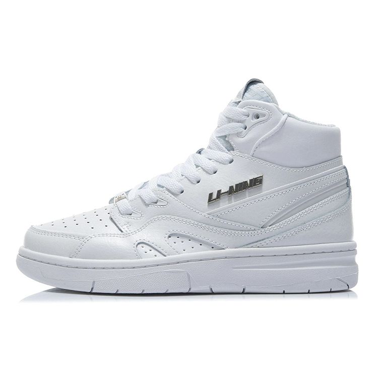 Li Ning 937 Deluxe Hi Retro Basketball Shoes Women Sneakers White AGBR080-1