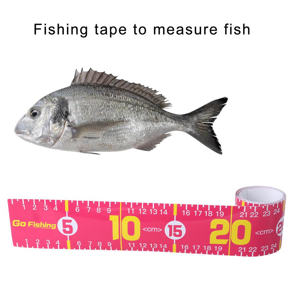 Самоклеящаяся линейка для рыбы, водонепроницаемая наклейка, рыболовная измерительная лента, наклейка для рыболовной лодки, каяка, сети, простота в использовании