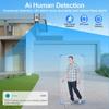 New 12MP 6K WiFi IP Camera Outdoor Three Lens Dual Screens 8X Zoom CCTV PTZ Video Cam Auto Tracking Security Protection Surveillance