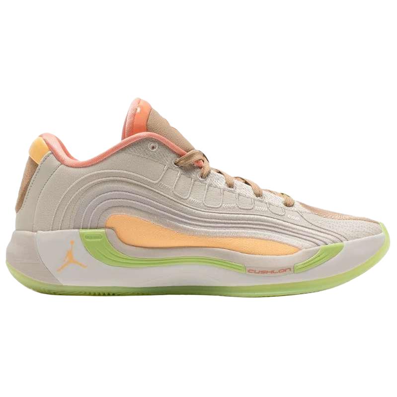 Air Jordan Luka 4 PF Light Orewood Tangerine Tint Men Sneakers Cream Light-Orewood-Brown Hemp IO0198-100